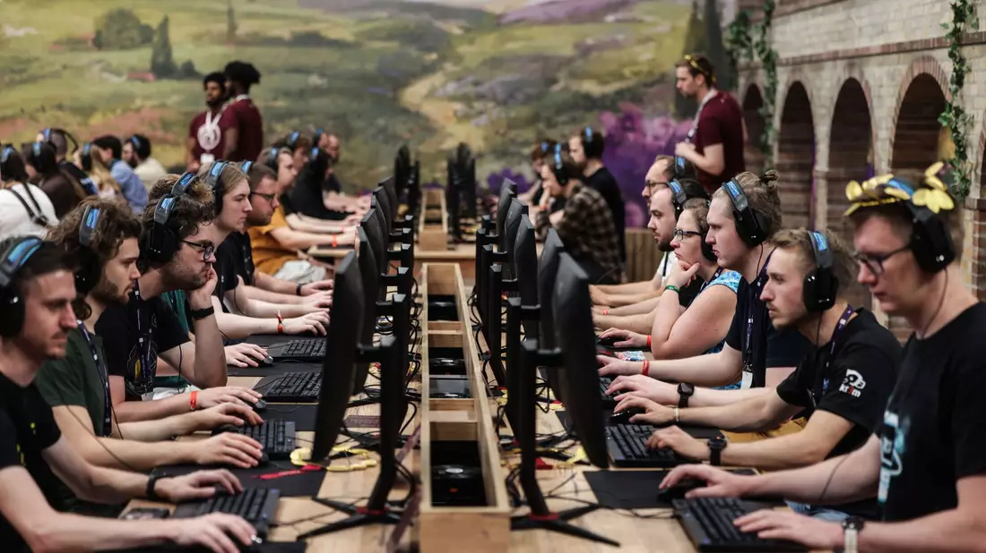 Die Römer-Variante «Anno 117» zum Klassiker-Strategiespiel «Anno 1800» war eine der Hingucker bei der Gamescom 2025. - Bild: Oliver Berg/dpa