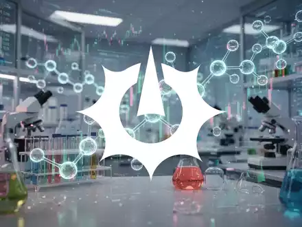 Abstrakte Biotechnologie-Szene mit leuchtenden molekularen Strukturen und subtilen Daten-Overlays, symbolisiert Wachstum und Innovation. - Foto: über boerse-global.de