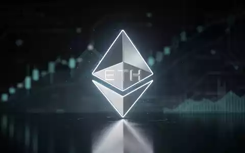 Ein leuchtendes Ethereum-Symbol vor einem dunklen, technologischen Hintergrund mit subtilen Aufwärtstrendlinien. - Foto: über boerse-global.de