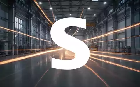 Abstrakte Szene des Industriesektors mit dynamischen Lichtspuren in einer modernen Fabrikhalle, die Tempo und Fortschritt symbolisieren. - Foto: über boerse-global.de