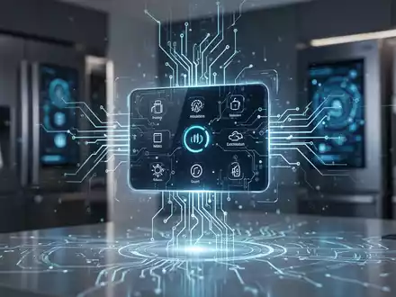 Modernes Smart-Home-Interface mit KI-Visualisierungen in einer professionellen technologischen Umgebung. - Foto: über boerse-global.de