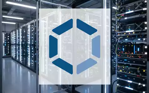 Moderne Serverinfrastruktur in einem Rechenzentrum mit blauem Licht als Symbol für Krypto-Mining. - Foto: über boerse-global.de