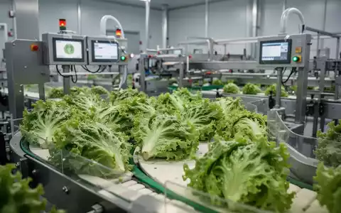 Frische Salate in einer modernen Lebensmittelverarbeitungsanlage als Symbol für Sicherheit und Qualitätskontrolle. - Foto: über boerse-global.de