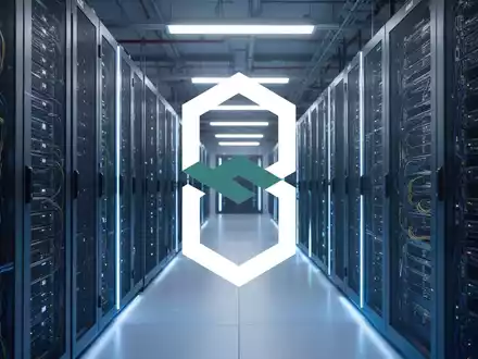 Moderne Rechenzentrums-Infrastruktur mit Server-Racks in einem professionellen, technologischen Umfeld. - Foto: über boerse-global.de
