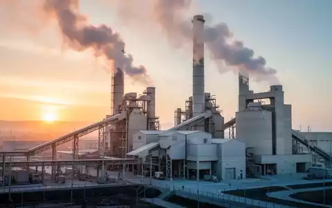 Industrielle Zementfabrik bei Sonnenaufgang als Symbol für wirtschaftliches Wachstum. - Foto: über boerse-global.de