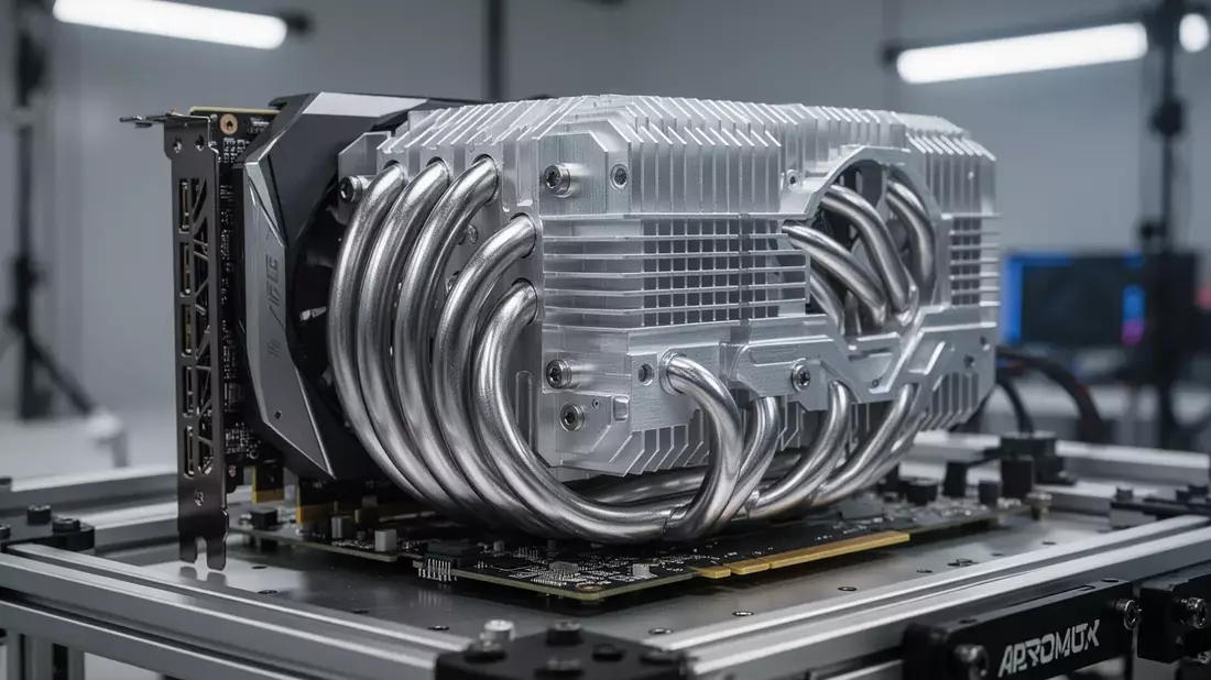 Passivkühler für RTX 4060: Modder baut 2,5-Kilo-Alu-Kühler