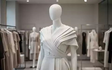 Minimalistisches Modedesign mit skulpturaler Drapierung in einem hellen Atelier. - Foto: über boerse-global.de