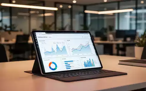Digitales Tablet mit Finanzdaten und E-Commerce-Analysen in einem modernen Büro als Symbol für elektronische Rechnungen. - Foto: über boerse-global.de
