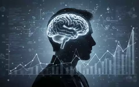 Eine Silhouette mit einem leuchtenden Gehirnumriss, umgeben von abstrakten Datenelementen in einem medizinisch-blauen Farbton. - Foto: über boerse-global.de