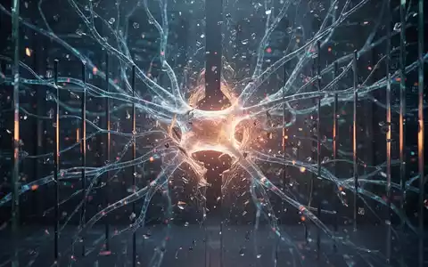 Leuchtende digitale neuronale Netzstruktur durchbricht eine Glas-Firewall-Barriere, symbolisiert KI-Sicherheitsverletzungen. - Foto: über boerse-global.de