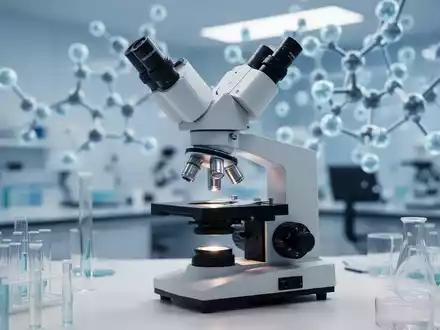 Modernes medizinisches Labor mit Mikroskop und molekularen Strukturen als Symbol für pharmazeutische Forschung. - Foto: über boerse-global.de