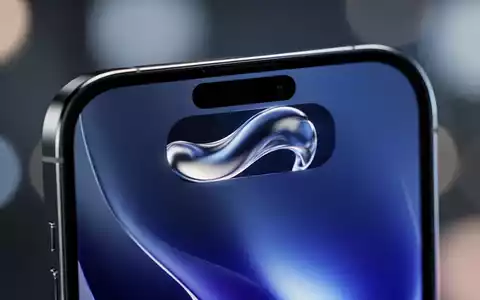 Nahaufnahme eines modernen Smartphone-Bildschirms mit aktiver, eleganter Dynamic-Island-Oberfläche und fließenden digitalen Animationen. - Foto: über boerse-global.de
