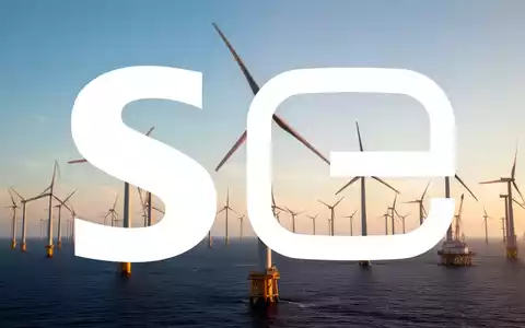 Moderne Windkraftanlagen in einem Offshore-Windpark bei Sonnenuntergang als Symbol für den Energiesektor. - Foto: über boerse-global.de