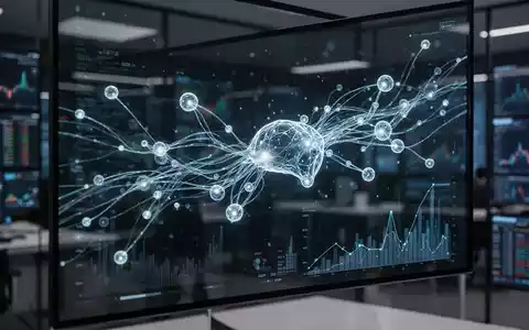 Digitale Datenströme und abstrakte neuronale Netzwerke auf einem modernen Bildschirm als Symbol für KI-Regulierung. - Foto: über boerse-global.de
