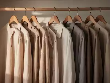 Minimalistischer Kleiderschrank mit hochwertiger, zeitloser Kleidung als Symbol für nachhaltigen Konsum. - Foto: über boerse-global.de