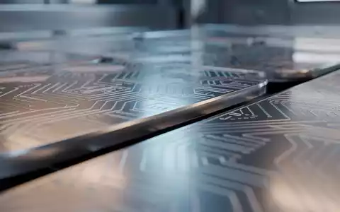 Abstrakte Darstellung moderner Halbleiterfertigung und Mikrochips in einer industriellen Umgebung - Foto: über boerse-global.de