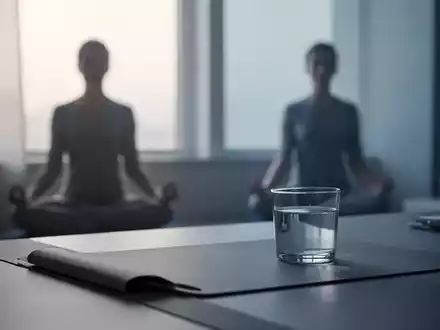 Minimalistischer, ruhiger Arbeitsplatz mit sanftem Licht und Fokus auf eine friedliche Atmosphäre der emotionalen Distanz. - Foto: über boerse-global.de