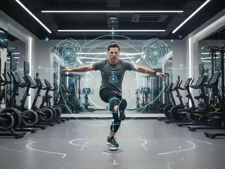 Person beim Neuroathletik-Training in einem modernen Fitnessstudio zur Verbesserung der kognitiven Leistungsfähigkeit. - Foto: über boerse-global.de