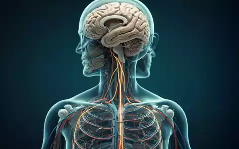 Stilisierte anatomische Darstellung des Vagusnervs als Verbindung zwischen Gehirn und inneren Organen. - Foto: über boerse-global.de