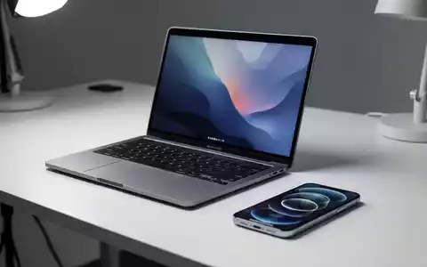 Schlankes MacBook und iPhone auf minimalistischem Schreibtisch, symbolisiert Apples neues Hardware-Abo-Modell. - Foto: über boerse-global.de
