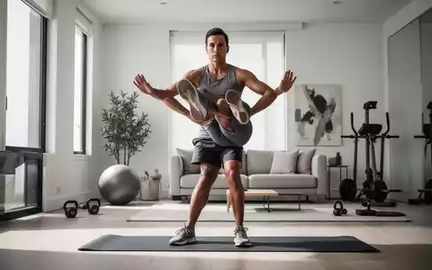 Eine Person führt konzentriert eine stehende Übung zur Stärkung der Rumpfmuskulatur in einem modernen Fitnessraum aus. - Foto: über boerse-global.de