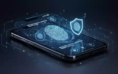 Sichere digitale Benutzeroberfläche auf einem Smartphone-Bildschirm, die verbesserten Identitätsschutz und Cybersicherheit darstellt. - Foto: über boerse-global.de