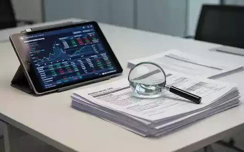 Digitales Tablet mit Finanzdaten und eine Lupe auf Steuerdokumenten auf einem modernen Büroschreibtisch. - Foto: über boerse-global.de