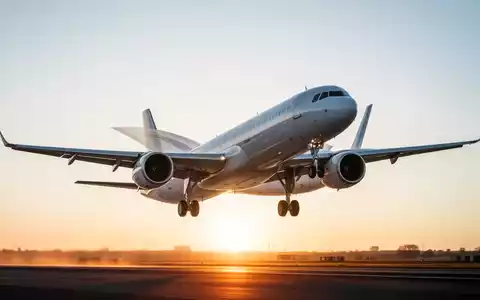 Ein Passagierflugzeug startet vor einem hellen Himmel, symbolisch für die neuen CO2-Emissionsregeln im Luftverkehr. - Foto: über boerse-global.de