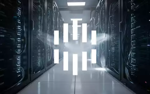 Moderne Serverräume in einem Rechenzentrum mit blauer Beleuchtung als Symbol für digitale Infrastruktur. - Foto: über boerse-global.de