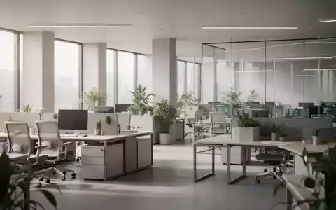 Modernes, minimalistisches Büro mit modularen Möbeln in einer hellen, professionellen Arbeitsumgebung. - Foto: über boerse-global.de