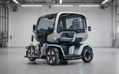 Ein modernes, ergonomisches Elektro-Leichtfahrzeug für Senioren in einem hellen Designstudio. - Foto: über boerse-global.de