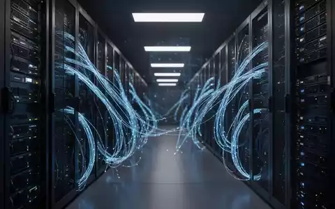 Moderne Hightech-Serverraum-Infrastruktur, die staatliche Regulierung und Überwachung von KI-Systemen repräsentiert. - Foto: über boerse-global.de