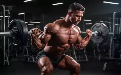Professioneller Bodybuilder beim intensiven Training im Fitnessstudio mit fokussierter Beleuchtung. - Foto: über boerse-global.de
