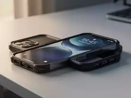 Modernes, robustes Smartphone auf einem minimalistischen Schreibtisch, das sein ergonomisches Design für Senioren hervorhebt. - Foto: über boerse-global.de