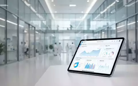 Digitales Tablet mit Gesundheitsdaten in einem modernen medizinischen Forschungszentrum. - Foto: über boerse-global.de