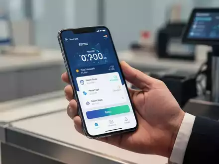 Smartphone zeigt digitales Bezahlinterface bei Transaktion im Einzelhandel. - Foto: über boerse-global.de
