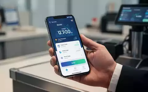 Smartphone zeigt digitales Bezahlinterface bei Transaktion im Einzelhandel. - Foto: über boerse-global.de