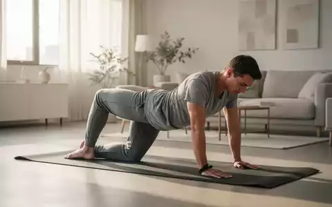Person bei einer funktionellen Rückengymnastik-Übung auf einer Yogamatte in einem hellen, modernen Wohnraum. - Foto: über boerse-global.de