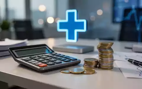 Ein Schreibtisch mit Taschenrechner und Euro-Münzen als Symbol für die Finanzplanung der gesetzlichen Krankenkassen. - Foto: über boerse-global.de