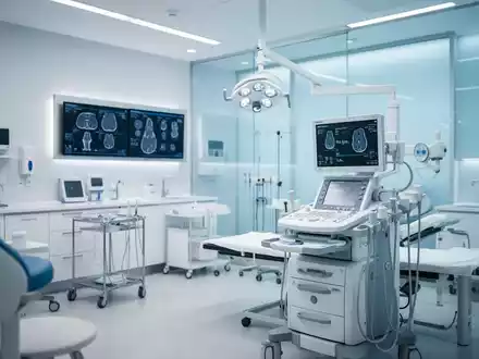Moderne orthopädische Klinik mit medizinischer Technologie in heller und steriler Umgebung. - Foto: über boerse-global.de