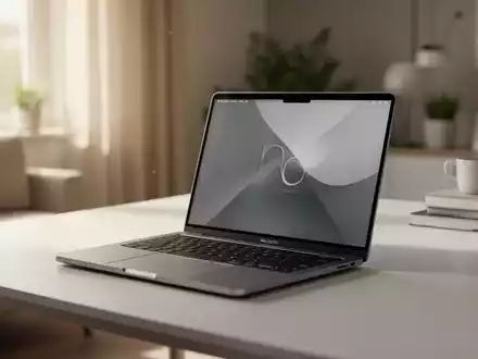 Ein schlankes MacBook Neo-Laptop auf einem modernen Schreibtisch in einem hellen, professionellen Arbeitsbereich. - Foto: über boerse-global.de