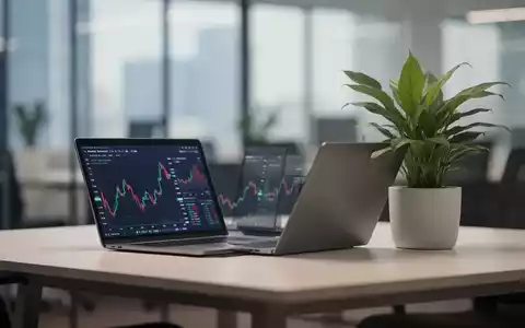 Moderner, minimalistischer Schreibtisch mit Laptop und Pflanze als Symbol für mentale Gesundheit am Arbeitsplatz. - Foto: über boerse-global.de