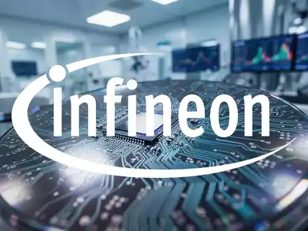 Abstrakte Darstellung einer modernen Halbleiterfertigung mit Fokus auf Mikrochip-Technologie und industrielle Präzision. - Foto: über boerse-global.de