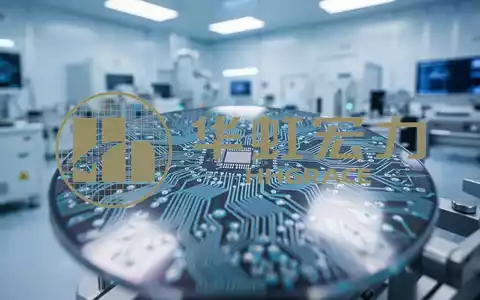 Abstrakte Darstellung einer modernen Halbleiterfertigung mit Fokus auf Silizium-Wafer-Strukturen. - Foto: über boerse-global.de
