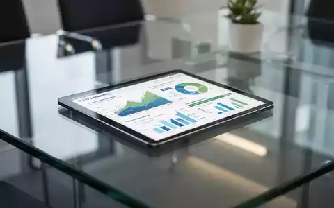 Digitale Datenvisualisierung von ESG-Kennzahlen auf einem Tablet in einem modernen Konferenzraum. - Foto: über boerse-global.de
