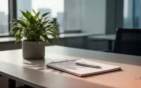 Ein heller, moderner Arbeitsplatz mit einer Pflanze und einem Notizbuch, der eine ruhige und fokussierte Atmosphäre ausstrahlt. - Foto: über boerse-global.de