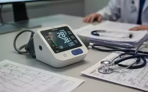 Digitales Blutdruckmessgerät und Stethoskop auf einem medizinischen Dokument als Symbol für kardiologische Diagnostik. - Foto: über boerse-global.de