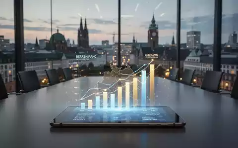 Digitale Grafik auf einem Tablet zeigt regionale Investitionsverschiebungen bei deutschen Start-ups vor einer Skyline. - Foto: über boerse-global.de