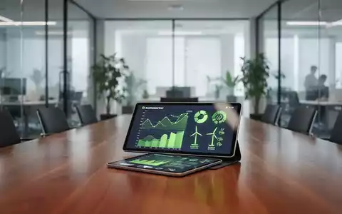 Moderner Konferenzraum mit technischer Ausrüstung für ESG-Berichterstattung und Nachhaltigkeitsmanagement. - Foto: über boerse-global.de
