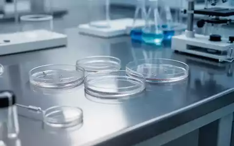 Ein steriler Labortisch mit Petrischalen und Analysegeräten zur Lebensmittelsicherheitsprüfung. - Foto: über boerse-global.de